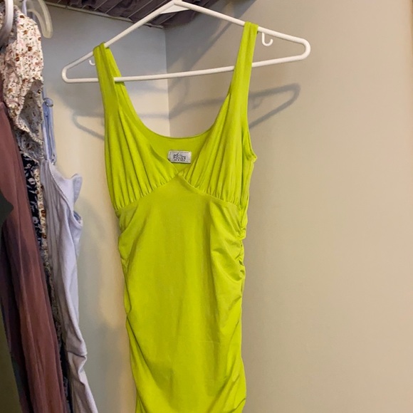 SOLD-OhPolly Lime Bodycon - Picture 1 of 2